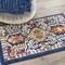 Homeroots 2 x 3 ft. Blue & Gold Intricate Scatter Area Rug 385638 - alternate 5